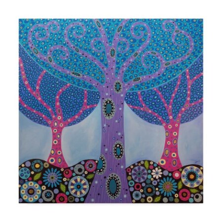 Trademark Fine Art Lynn Hughes 'Wishing Trees' Canvas Art, 18x18 ALI42881-C1818GG